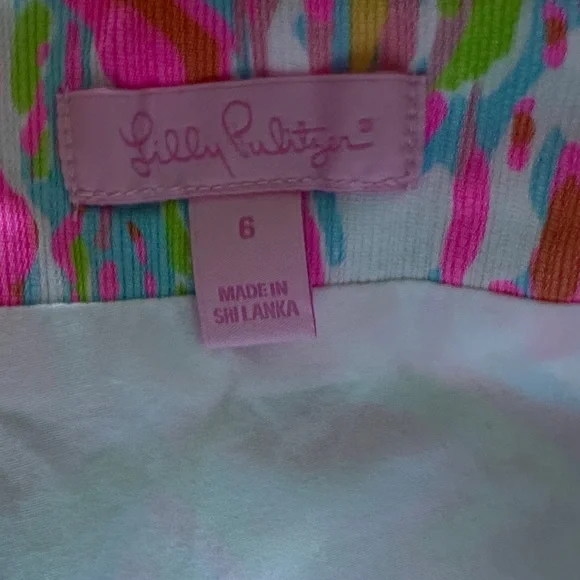 Lilly Pulitzer Vibrant Pink and Orange Mini Skort - Picture 2 of 6